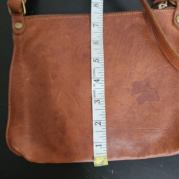 IL BISONTE Shoulder Crossbody Bag Leather Brown - Picture 4 of 11